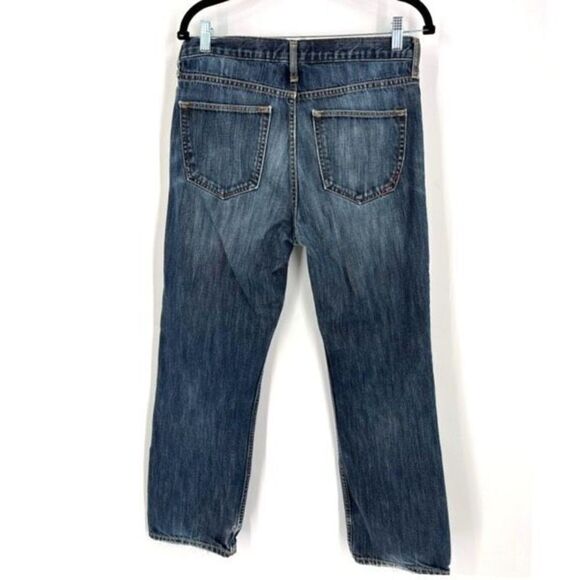 Banana Republic Men's Stretch Straight Jeans Blue Denim Medium Wash Size 32/30 - Picture 2 of 9